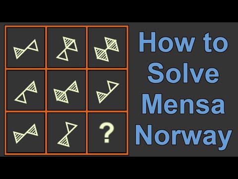 Solving The Mensa Norway IQ Test Puzzles (145+ IQ Answers)