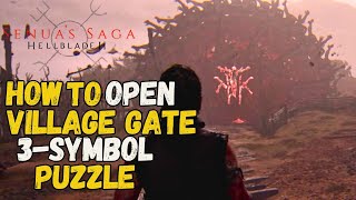 Hellblade 2: How To Solve Village Gate Puzzle [3 Symbols Puzzle]