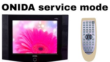 ONIDA crt tv service mode code / onida crt tv service menu