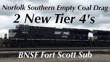 NB Empty NS Coal Drag with 2 New Tier 4