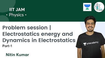 Problem session | Electrostatics energy and Dynamics in Electrostatics Part-1| IIT JAM |Exam Physics