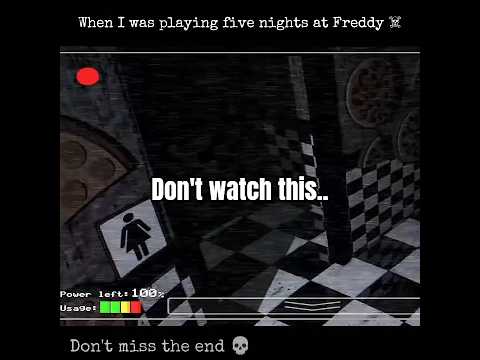 I was looking for them and he was seeing me ☠️ ....  #fivenightsatfreddys #horrorgame #gaming