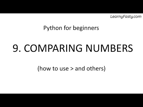 9. Comparing Numbers | Python for beginners