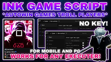 [👮🏻‍♂️] Ink Game Script Pastebin **NO KEY** TROLL PLAYERS | AUTOWIN GAMES | ANTI-SLOW HIT AND MORE