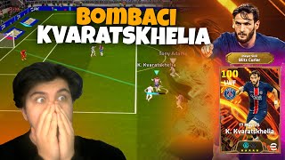 Bombaci 105 Kvaratskhelia Denedi̇m En İyi̇ Özel Basimi? Kadi̇fe Bi̇lek Efootball Mobile 2025