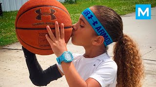6 year old basketball phenom jaliyah manuel balls like steph curry muscle madness