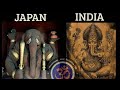 Hindu gods and japanese gods similarities        