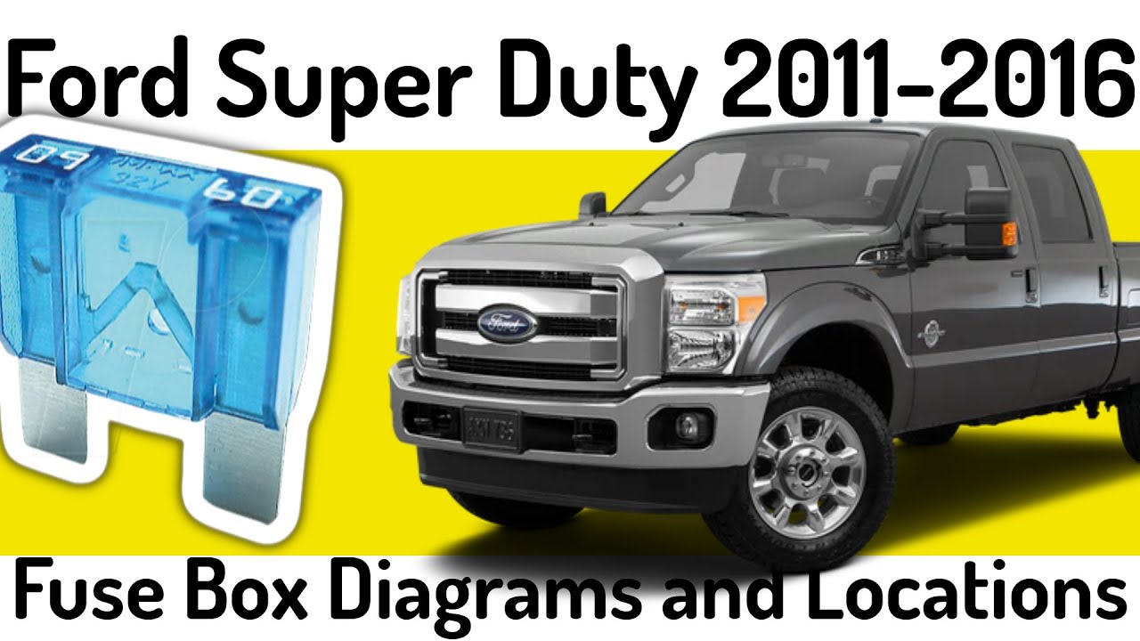 (2011-2016) Ford Super Duty F250/F350/F450/F550 Fuse Box Diagrams and Fuse  Panel Locations✅