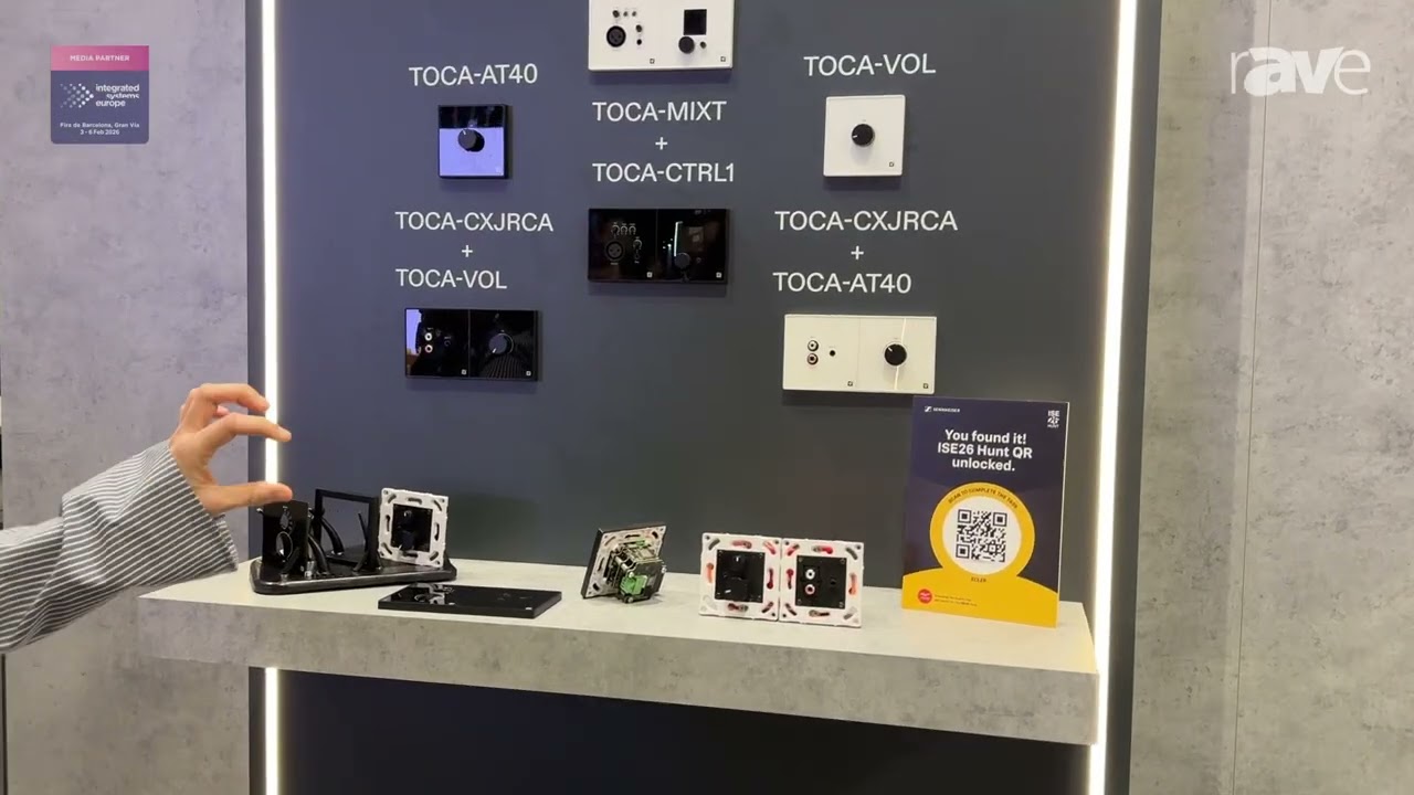 ISE 2026: Ecler Exhibits TOCA Series Wall Control Panels In Spanish