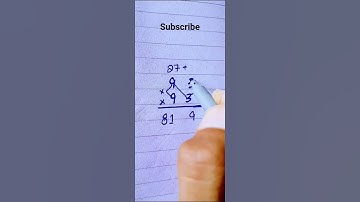 93×93 || #shorts #math #multiplication #tricks