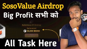 SosoValue High Points Task - Complete These Tasks || How to Make Big Profit from Soso Value