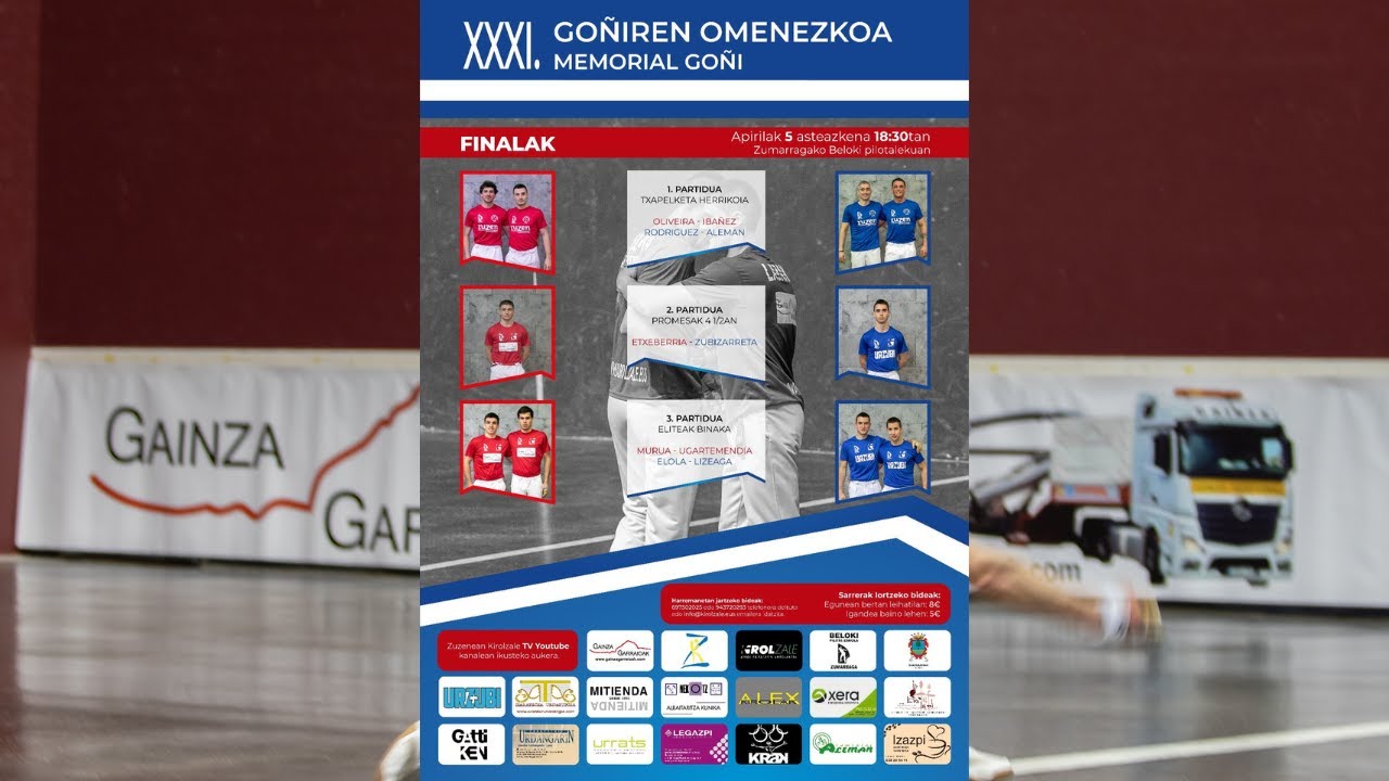 XXXI. GOÑIREN OMENEZKOA · XXXI. MEMORIAL GOÑI
