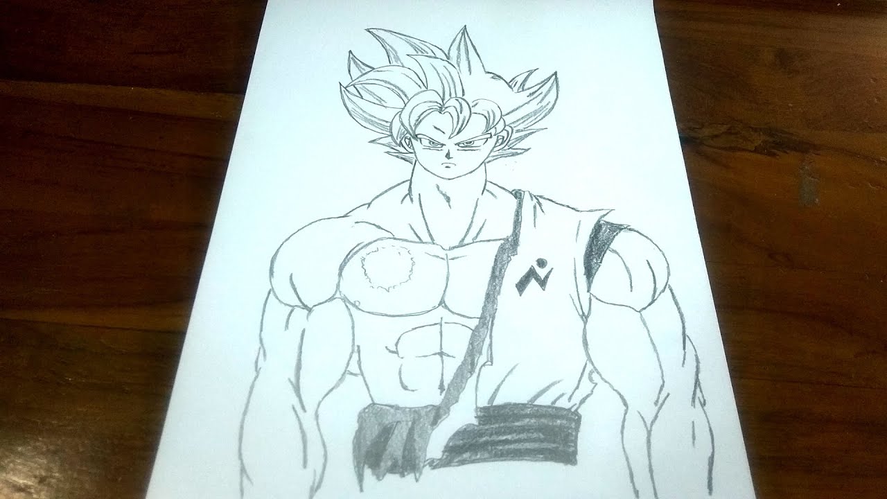 How to draw goku ultra instinct really easy drawing tutorial – Artofit