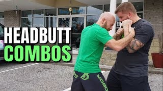 Headbutt Combos from Clinch or Handtrap | Lethwei for Self Defense