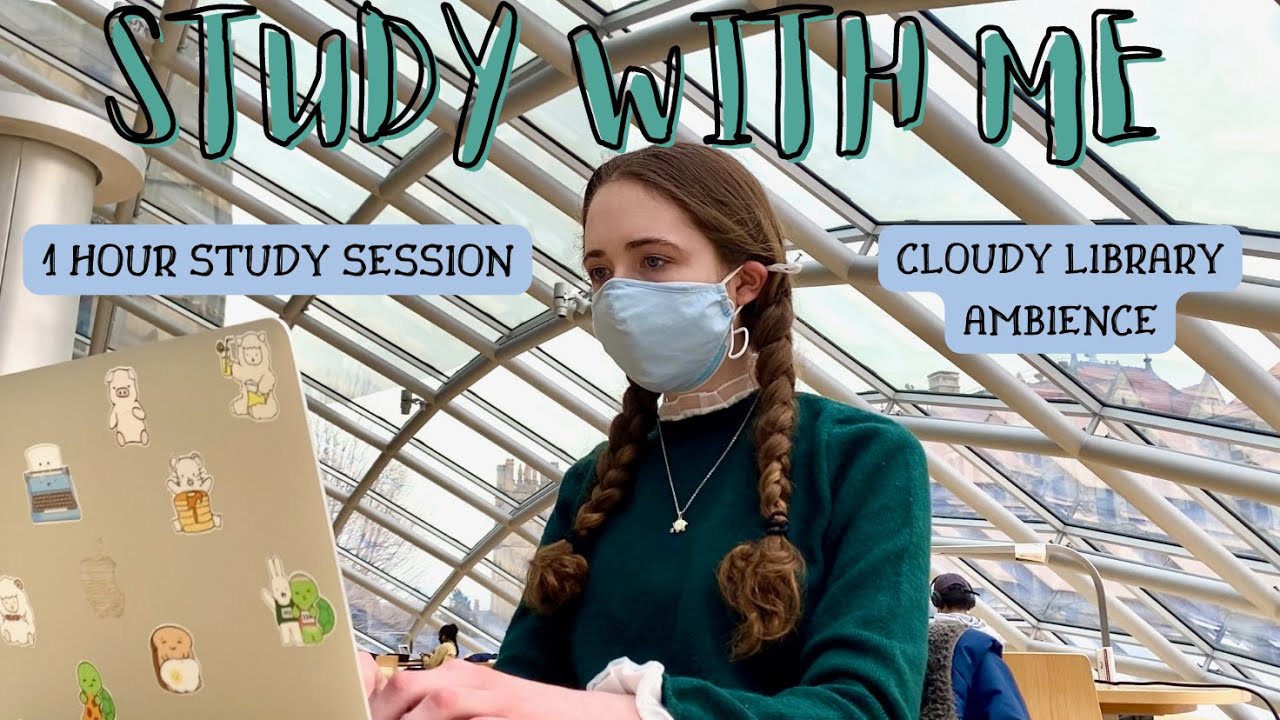 study with me in mansueto library | 1 hour, background noise, real time, no music