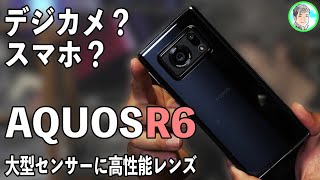 246日【デジカメ？スマホ？】高級レンズに大型センサー【AQUOS R6