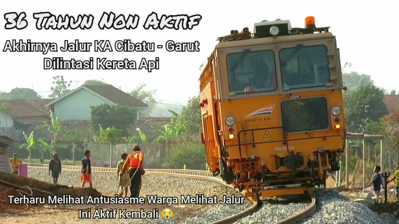 Akhirnya 36Th Non Aktif Jalur KA Cibatu - Garut Dilintasi Kereta MTT