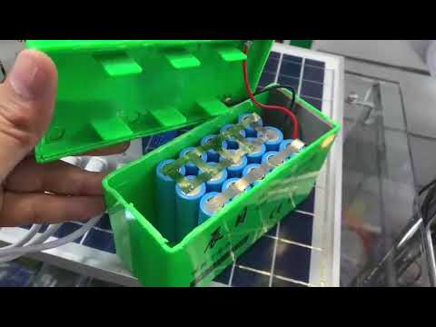 منظومة طاقة شمسية صغيرة 12 امبير بطارية ليثيوم