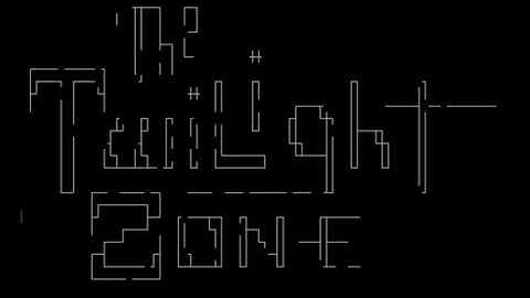 twilight zone : vt100 animation
