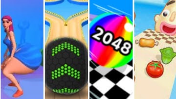 Twerk Race 3D vs Going Balls vs Ball Run 2048 vs Sandwich Runner #115 I Mobile Game