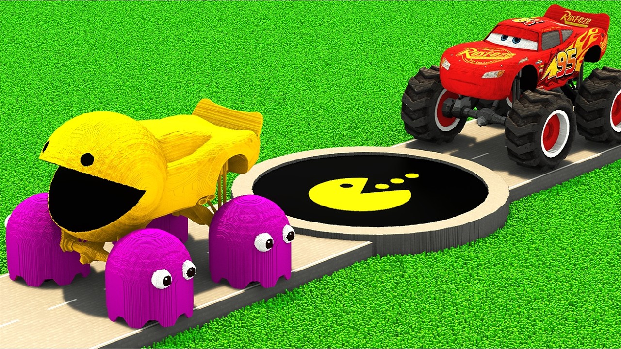 CARS vs PACMAN PORTAL | Teardown