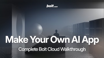 How to Build your own AI App using Bolt Cloud