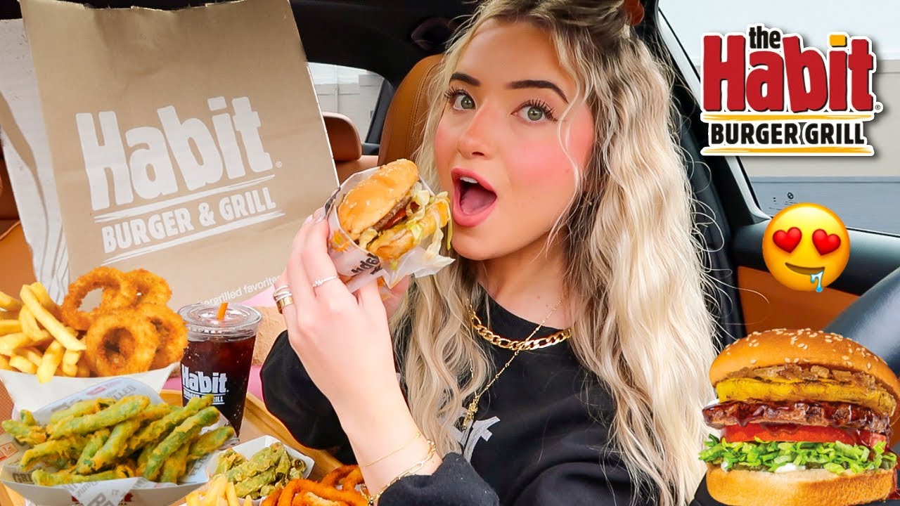 Eating Habit Burger Grill Mukbang! and local coffee + denver, CO trip!
