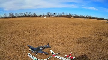 Crash Test Boyz, Summer in February, E-Flite Convergence FPV and Airplane Mode, SURPRISE CRASHES !!!