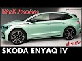 NEW SKODA ENYAQ World Premiere Range Engine Price Battery Charge Facts 2020 2021 Full Review English