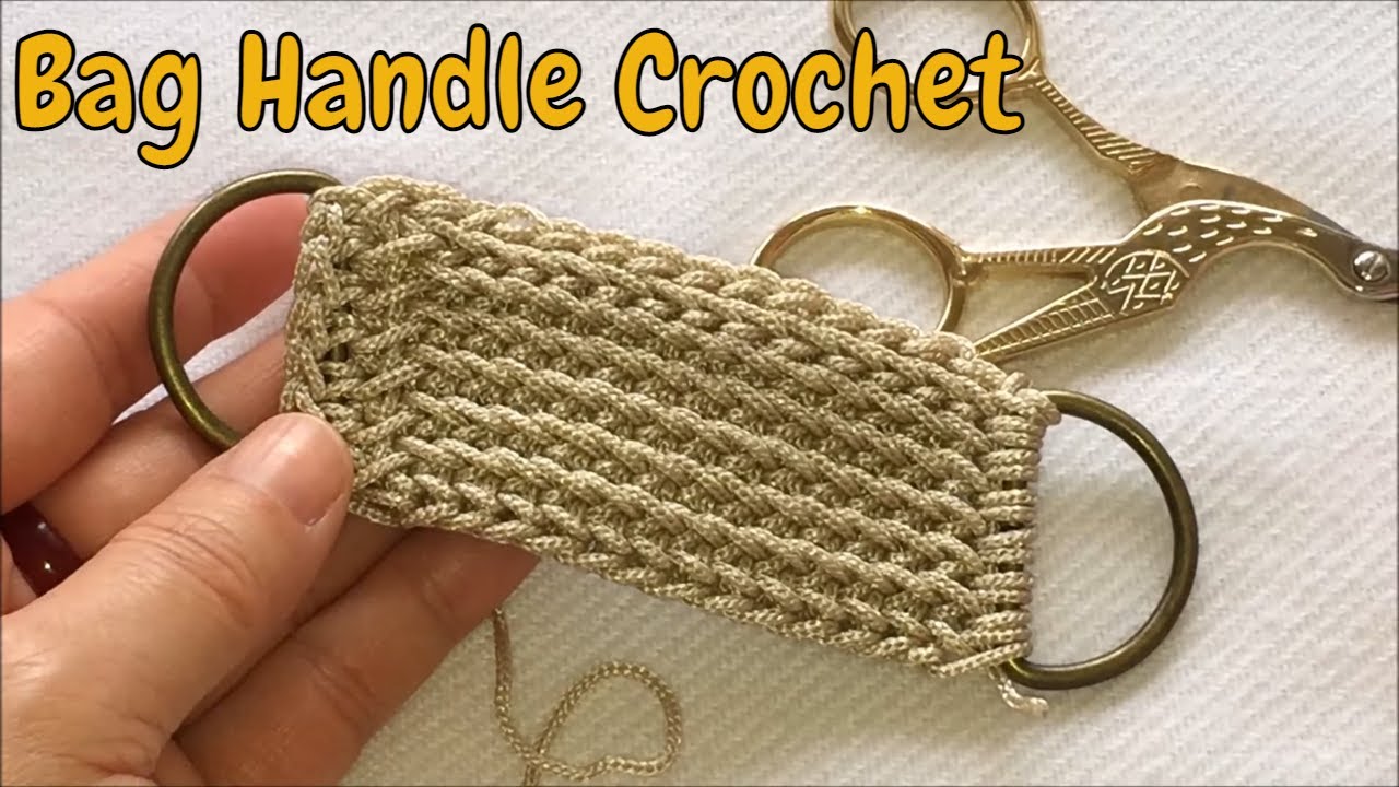 crochet bag handle cover pattern