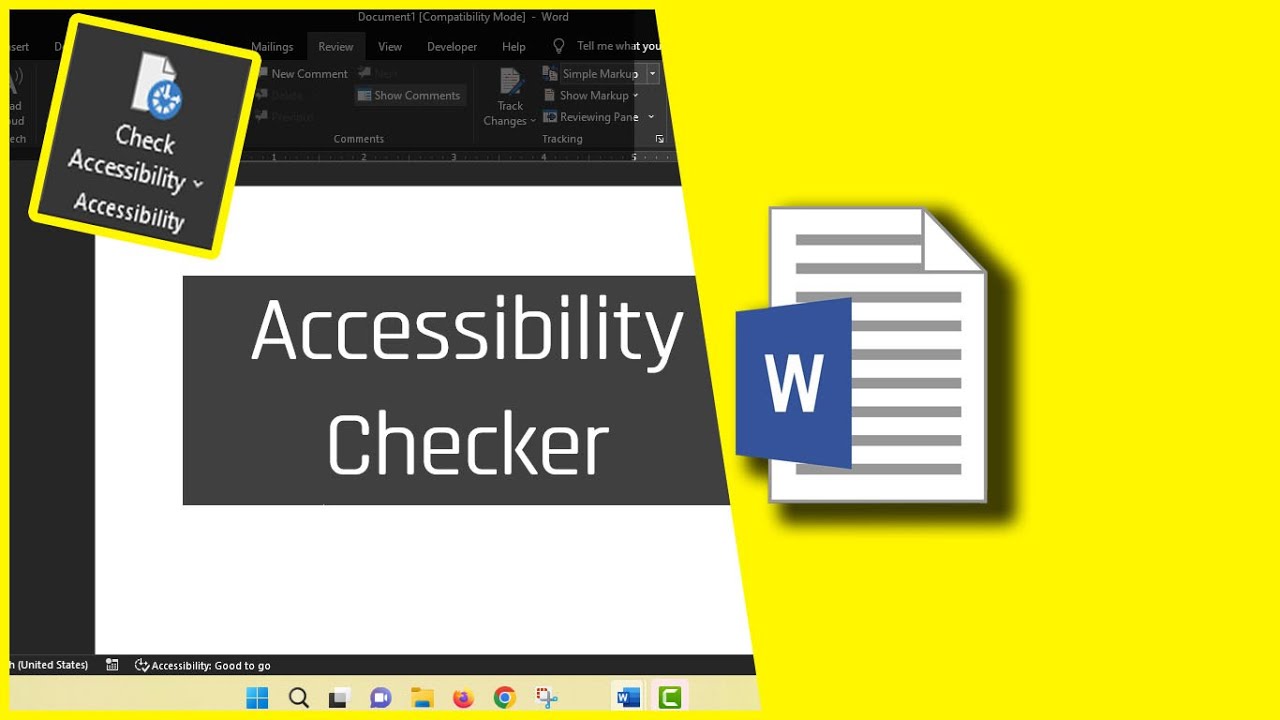 How To Keep Running Accessibility Checker In MS Word Find
