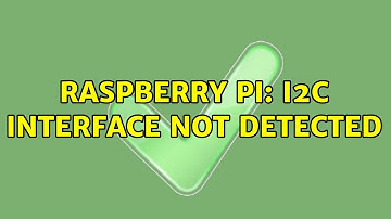 Raspberry Pi: I2C interface not detected