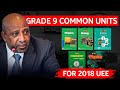 Grade 9 Old Vs New Curriculum 2018 UEE Common Units Grade 9 Old Vs New Curriculum 2018 UEE Common Units