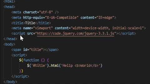 ตัวอย่างพื้นฐานการใช้งาน JQuery