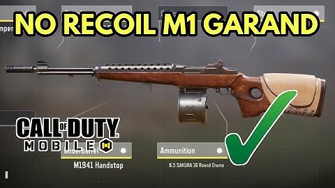 Best no recoil M1 GARAND gunsmith & Gameplay in COD Mobile | Call of Duty Mobile Season 3