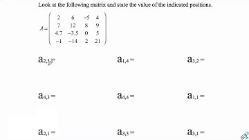Mastering Matrices Course - Elements Within A Matrix (Practice)