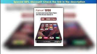 Exclusive Famue MP4 Player Portable MP3 music WiFi Android 13- 5-2-  6GB 64GB- Bluetooth 5-3- Smart