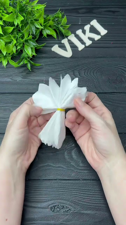 How to make Easy Tissue Paper Flowers DIY Paper Craft Tutorial