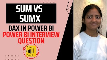 SUM vs SUMX in Power BI | DAX tutorial | Power BI Interview Questions