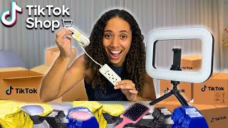 ABRINDO E AVALIANDO TUDO QUE COMPREI NO TIKTOK SHOP!!! GASTEI MUITO😂