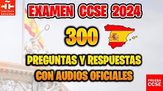 EXAMEN CCSE  2024 OFICIAL 📝 PRUEBA DE NACIONALIDAD ESPAÑOLA 🇪🇸 300 PREGUNTAS Y RESPUESTAS CON AUDIO screenshot 4