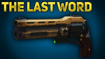 The Last Word Exotic Review - Destiny 2 Black Armory