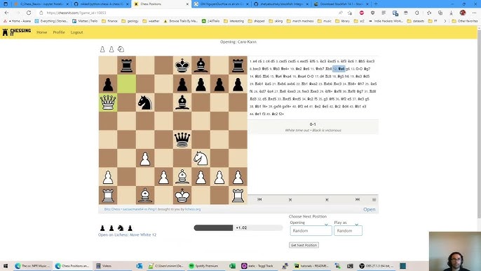 CHESS BOT interface to play on ANY WEBSITE using Python & OpenCV