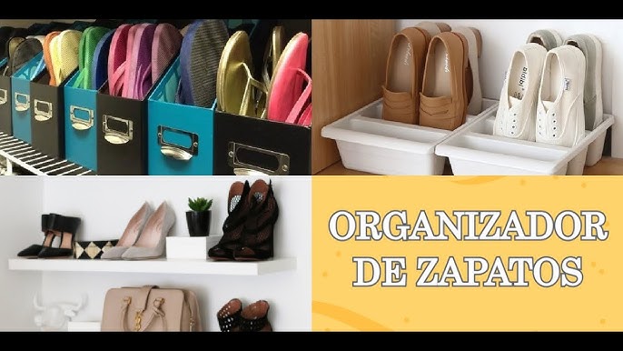 20 Ideas para organizar zapatos - La cartera rota  Organizador de zapatos,  Armario de zapatos organizados, Zapatero bricolaje