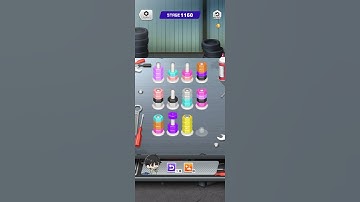 29 How to solve nut sort mini game in PUZZ REVE #gameplay #games #shinichiro #puzzreve #puzzle