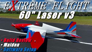 Extreme Flight 60' Laser v3 Maiden with EdgeTX and Hobbyeagle A3 Super 4 RC Airplane Setup