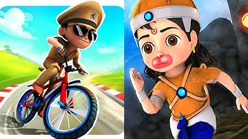 Little Singham Cycle Race VS Little Hanuman Game 2025 Gameplay Android,ios