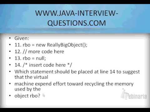 SCJP/OCJP tutorials on Garbage Collection and System.gc() method