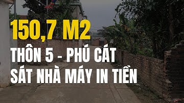 150,7m2 sát nhà máy In Tiền tại Thôn 5, Phú Cát | Đất Phú Cát Quốc Oai