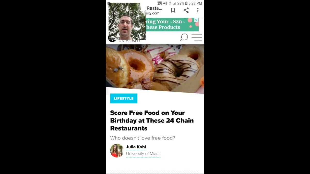Free Food On Your Birthday YouTube Free Food On Your Birthday YouTube